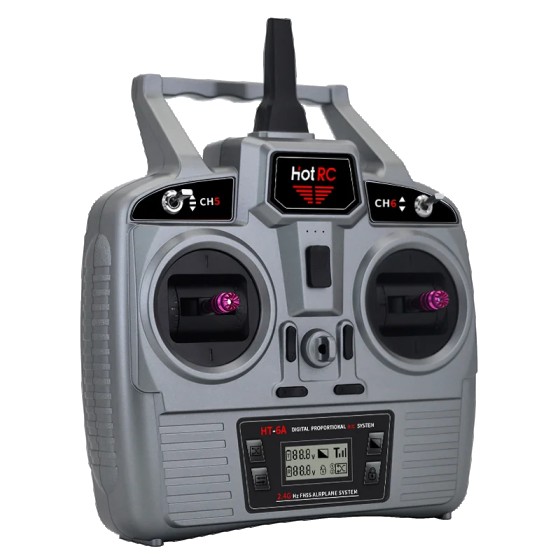 Wholesale Hotrc Hot RC HT-6A HT6A 4.5-9V 2.4Ghz 6CH PWM FHSS Remote Control F-06A F06A for RC Aircraft Car Ship